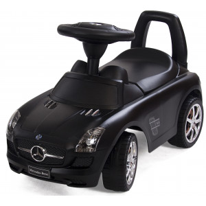 Pealeistutav Tõukeauto Mercedes Must Tõukeautod